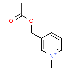 ChemSpider 2D Image | 3-(Acetoxymethyl)-1-methylpyridinium | C9H12NO2
