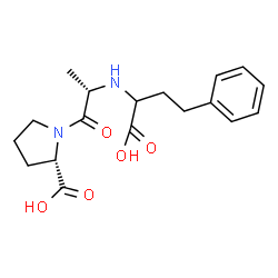 ChemSpider 2D Image | N-(1-Carboxy-3-phenylpropyl)-L-alanyl-L-proline | C18H24N2O5