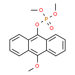 ChemSpider 2D Image | 10-Methoxy-9-anthryl dimethyl phosphate | C17H17O5P