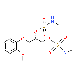 ChemSpider 2D Image | (2S)-3-(2-Methoxyphenoxy)-1,2-propanediyl bis(methylsulfamate) | C12H20N2O8S2