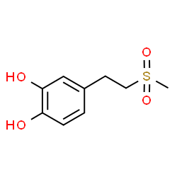 ChemSpider 2D Image | 4-[2-(Methylsulfonyl)ethyl]-1,2-benzenediol | C9H12O4S