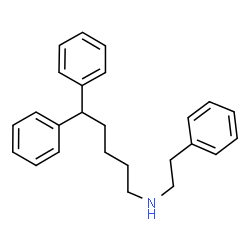 ChemSpider 2D Image | 5,5-Diphenyl-N-(2-phenylethyl)-1-pentanamine | C25H29N