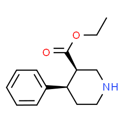 ChemSpider 2D Image | Ethyl (3R,4R)-4-phenyl-3-piperidinecarboxylate | C14H19NO2