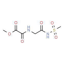 ChemSpider 2D Image | Methyl ({2-[(methylsulfonyl)amino]-2-oxoethyl}amino)(oxo)acetate | C6H10N2O6S