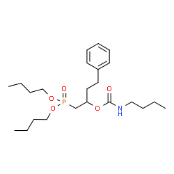 ChemSpider 2D Image | Dibutyl {2-[(butylcarbamoyl)oxy]-4-phenylbutyl}phosphonate | C23H40NO5P