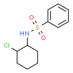 ChemSpider 2D Image | N-(2-Chlorocyclohexyl)benzenesulfonamide | C12H16ClNO2S