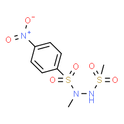ChemSpider 2D Image | N-Methyl-N'-(methylsulfonyl)-4-nitrobenzenesulfonohydrazide | C8H11N3O6S2
