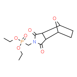 ChemSpider 2D Image | Diethyl [(3,5-dioxo-10-oxa-4-azatricyclo[5.2.1.0~2,6~]dec-4-yl)methyl]phosphonate | C13H20NO6P