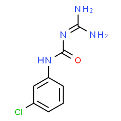 ChemSpider 2D Image | 1-(3-Chlorophenyl)-3-(diaminomethylene)urea | C8H9ClN4O