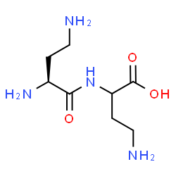 ChemSpider 2D Image | 4-Amino-2-{[(2S)-2,4-diaminobutanoyl]amino}butanoic acid | C8H18N4O3