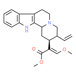 ChemSpider 2D Image | Methyl (3xi,16E,20xi)-16-(methoxymethylene)coryn-18-en-17-oate | C22H26N2O3