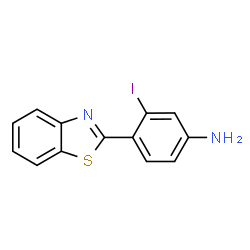 ChemSpider 2D Image | 4-(1,3-Benzothiazol-2-yl)-3-iodoaniline | C13H9IN2S