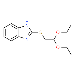 ChemSpider 2D Image | 2-[(2,2-Diethoxyethyl)sulfanyl]-1H-benzimidazole | C13H18N2O2S