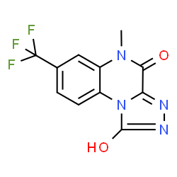 ChemSpider 2D Image | 1-hydroxy-5-methyl-7-(trifluoromethyl)[1,2,4]triazolo[4,3-a]quinoxalin-4(5H)-one | C11H7F3N4O2