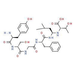 ChemSpider 2D Image | L-Tyrosyl-D-serylglycyl-N-[(1S)-1-{[(1S)-1-carboxy-2-hydroxypropyl]amino}-3-methylbutyl]-L-phenylalaninamide | C32H46N6O9