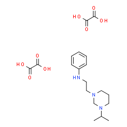 ChemSpider 2D Image | N-[2-(3-Isopropyltetrahydro-1(2H)-pyrimidinyl)ethyl]aniline ethanedioate (1:2) | C19H29N3O8