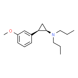 ChemSpider 2D Image | (1R,2R)-2-(3-Methoxyphenyl)-N,N-dipropylcyclopropanamine | C16H25NO
