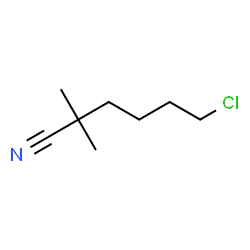 ChemSpider 2D Image | 6-Chloro-2,2-dimethylhexanenitrile | C8H14ClN