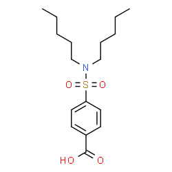 ChemSpider 2D Image | 4-(Dipentylsulfamoyl)benzoic acid | C17H27NO4S