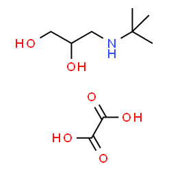 ChemSpider 2D Image | 3-(tert-butylamino)propane-1,2-diol ethanedioate (1:1) | C9H19NO6