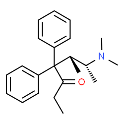 ChemSpider 2D Image | (5R,6R)-6-(Dimethylamino)-5-methyl-4,4-diphenyl-3-heptanone | C22H29NO