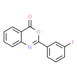 ChemSpider 2D Image | 2-(3-Iodophenyl)-4H-3,1-benzoxazin-4-one | C14H8INO2