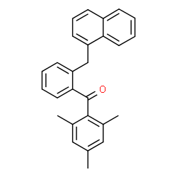 ChemSpider 2D Image | Mesityl[2-(1-naphthylmethyl)phenyl]methanone | C27H24O