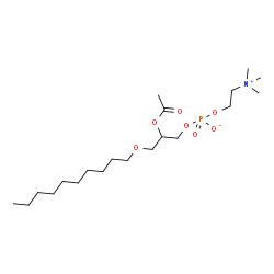 ChemSpider 2D Image | 2-Acetoxy-3-(decyloxy)propyl 2-(trimethylammonio)ethyl phosphate | C20H42NO7P