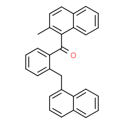 ChemSpider 2D Image | (2-Methyl-1-naphthyl)[2-(1-naphthylmethyl)phenyl]methanone | C29H22O