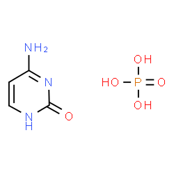 ChemSpider 2D Image | 4-Amino-2(1H)-pyrimidinone phosphate (1:1) | C4H8N3O5P