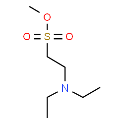 ChemSpider 2D Image | Methyl 2-(diethylamino)ethanesulfonate | C7H17NO3S