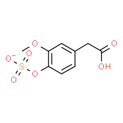 ChemSpider 2D Image | 4-(Carboxymethyl)-2-methoxyphenyl sulfate | C9H9O7S