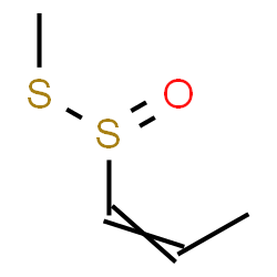 ChemSpider 2D Image | S-Methyl 1-propene-1-sulfinothioate | C4H8OS2