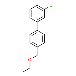 ChemSpider 2D Image | 3-Chloro-4'-(ethoxymethyl)biphenyl | C15H15ClO