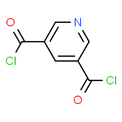 ChemSpider 2D Image | 3,5-Pyridinedicarbonyl chloride | C7H3Cl2NO2