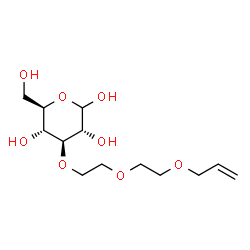 ChemSpider 2D Image | 3-O-{2-[2-(Allyloxy)ethoxy]ethyl}-D-glucopyranose | C13H24O8