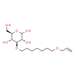ChemSpider 2D Image | 3-O-[7-(Allyloxy)heptyl]-D-glucopyranose | C16H30O7