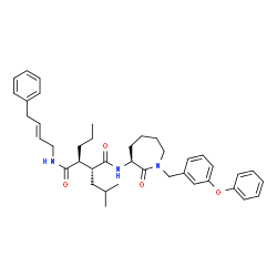 ChemSpider 2D Image | (2R,3S)-2-Isobutyl-N~1~-[(3S)-2-oxo-1-(3-phenoxybenzyl)-3-azepanyl]-N~4~-[(2E)-4-phenyl-2-buten-1-yl]-3-propylsuccinamide | C40H51N3O4