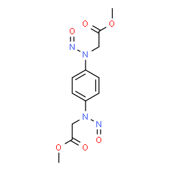 ChemSpider 2D Image | Dimethyl 2,2'-[1,4-phenylenebis(nitrosoimino)]diacetate | C12H14N4O6
