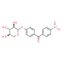 ChemSpider 2D Image | 4-(4-Nitrobenzoyl)phenyl beta-D-xylopyranoside | C18H17NO8