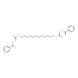 ChemSpider 2D Image | (1E,1'E)-N,N'-1,12-Dodecanediylbis[N'-(benzoyloxy)ethanimidamide] | C30H42N4O4