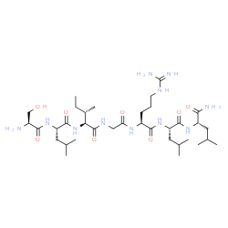 ChemSpider 2D Image | L-Seryl-L-leucyl-L-isoleucylglycyl-L-arginyl-L-leucyl-L-leucinamide | C35H67N11O8