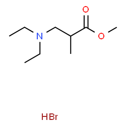 ChemSpider 2D Image | Methyl 3-(diethylamino)-2-methylpropanoate hydrobromide (1:1) | C9H20BrNO2