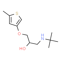 ChemSpider 2D Image | 1-[(2-Methyl-2-propanyl)amino]-3-[(5-methyl-3-thienyl)oxy]-2-propanol | C12H21NO2S