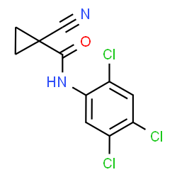 ChemSpider 2D Image | 1-Cyano-N-(2,4,5-trichlorophenyl)cyclopropanecarboxamide | C11H7Cl3N2O