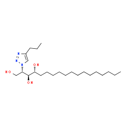 ChemSpider 2D Image | (2S,3S,4R)-2-(4-Propyl-1H-1,2,3-triazol-1-yl)-1,3,4-octadecanetriol | C23H45N3O3