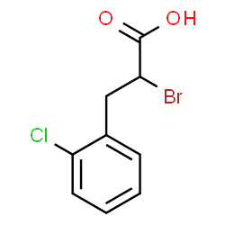 ChemSpider 2D Image | 2-Bromo-3-(2-chlorophenyl)propanoic acid | C9H8BrClO2