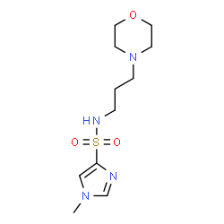 ChemSpider 2D Image | 1-Methyl-N-[3-(4-morpholinyl)propyl]-1H-imidazole-4-sulfonamide | C11H20N4O3S