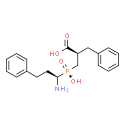 ChemSpider 2D Image | (2R)-3-{[(1R)-1-Amino-3-phenylpropyl](hydroxy)phosphoryl}-2-benzylpropanoic acid | C19H24NO4P