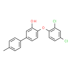 ChemSpider 2D Image | 4-(2,4-Dichlorophenoxy)-4'-methyl-3-biphenylol | C19H14Cl2O2